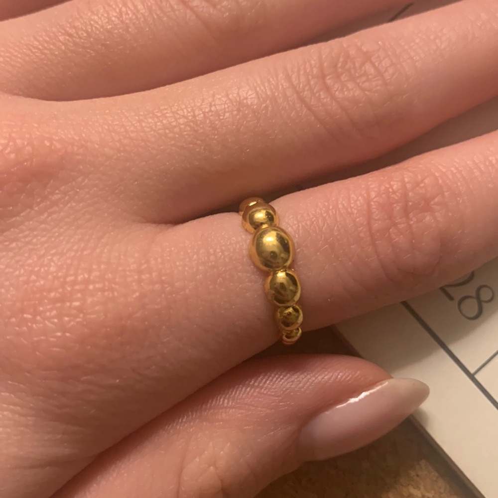 GOLD PLATED RING